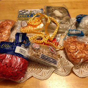 Doll Hair for doll making crafts, bundle of different colors